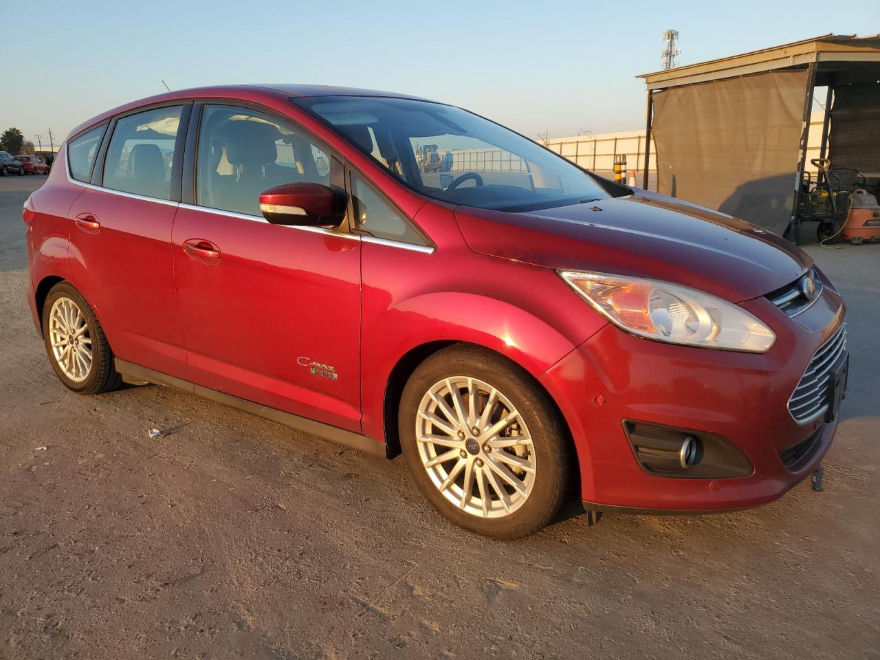 2015 Ford C-MAX VIN 1FADP5CU8FL122448 Copart auction photo, side / front end damage thumbnail 4