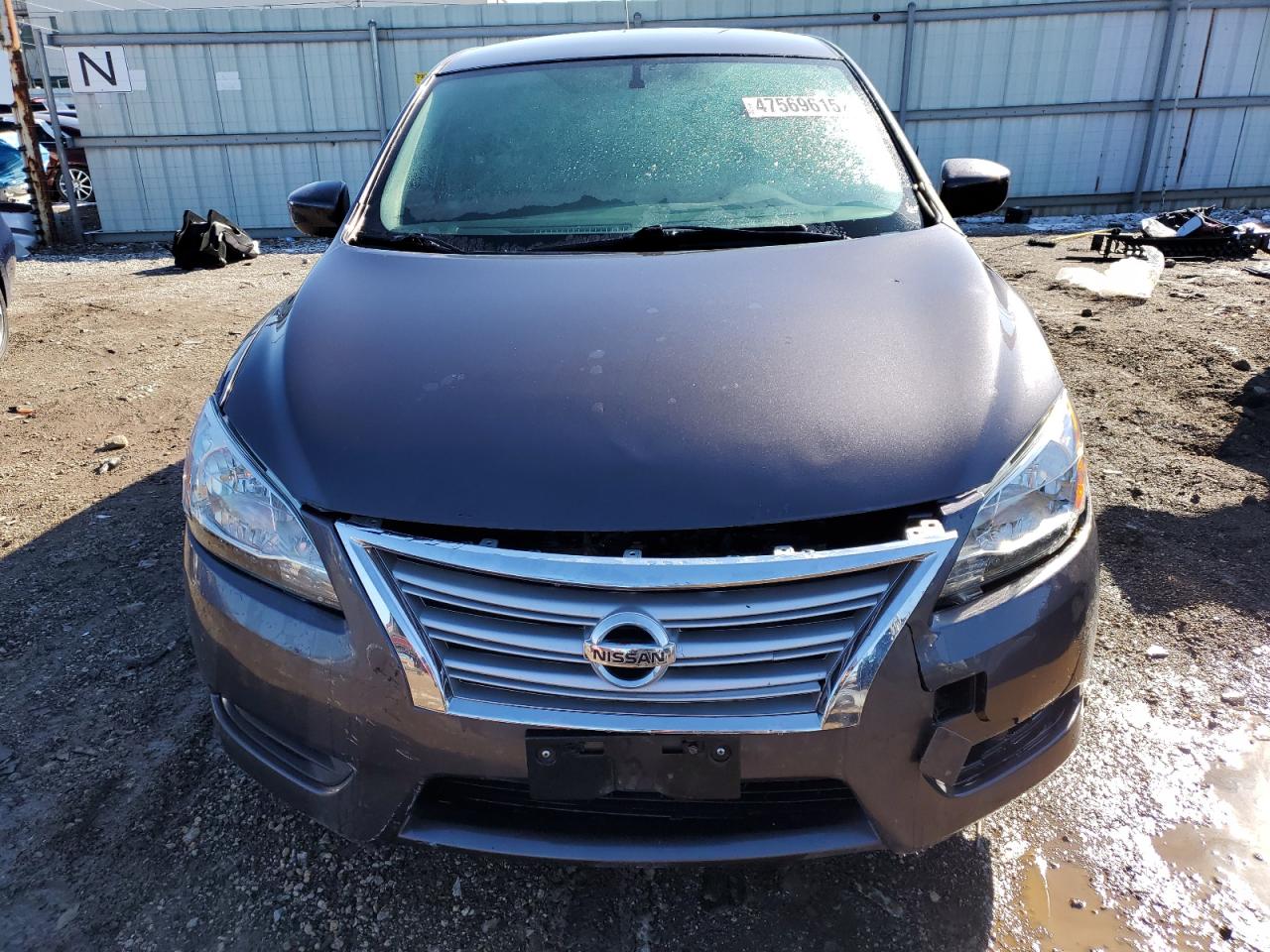 2014 Nissan Sentra VIN 3N1AB7AP9EL668914 Copart auction photo, front end / side damage thumbnail 5