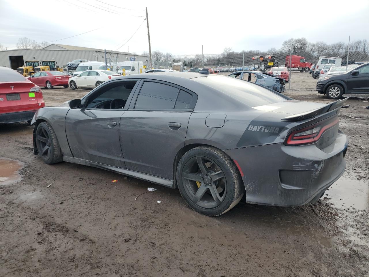 2019 Dodge Charger VIN 2C3CDXGJ1KH604636 Copart auction photo, front end / rear end damage thumbnail 2