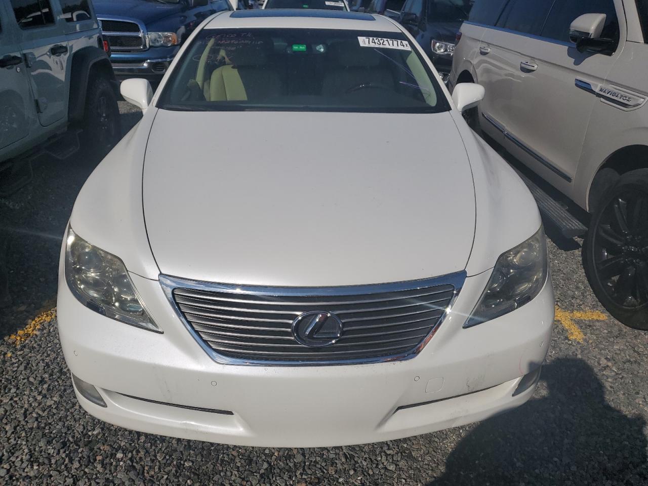 2007 Lexus LS VIN JTHBL46F375041950 Copart auction photo, water/flood damage thumbnail 5