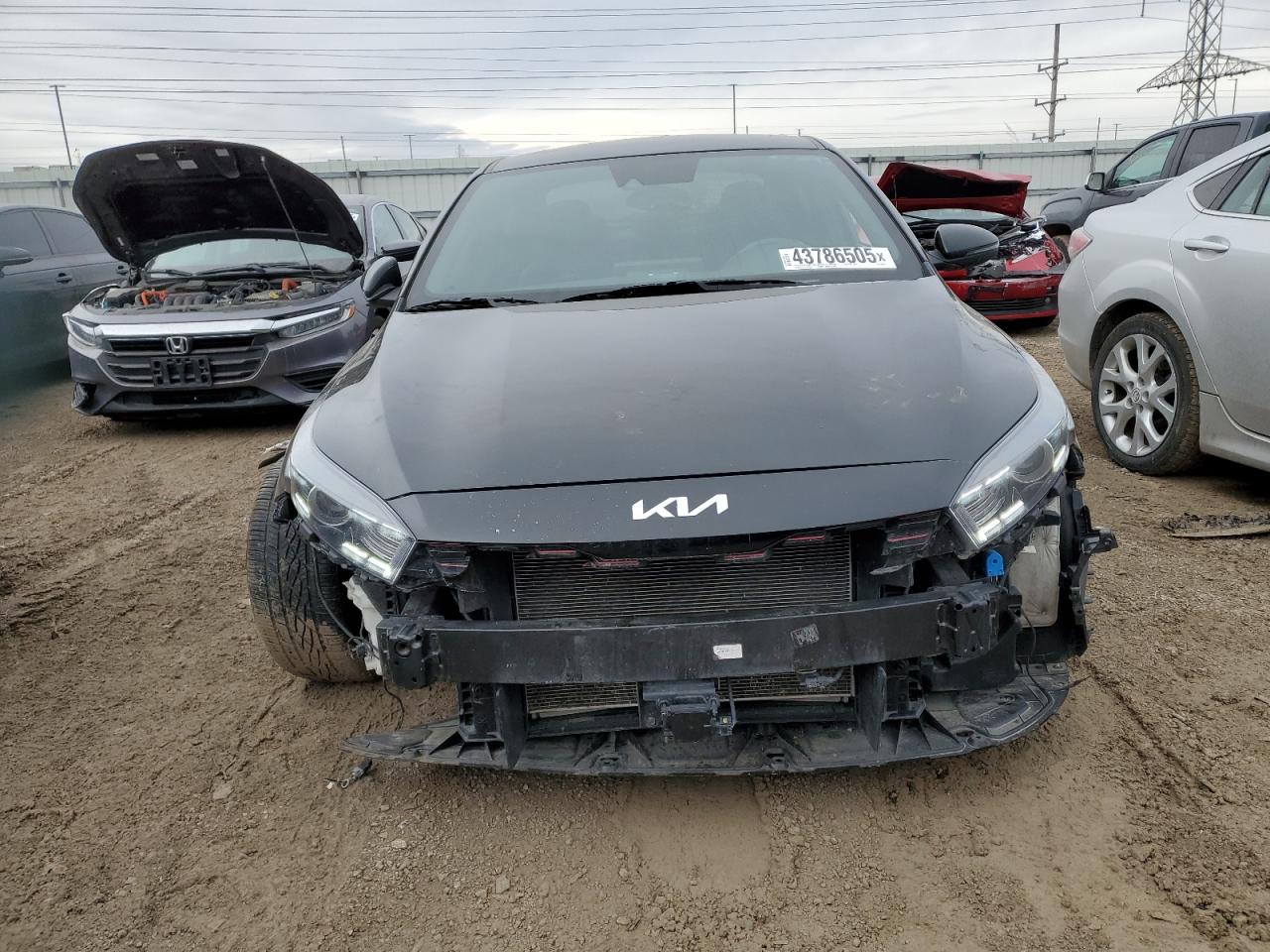 2023 KIA Forte VIN 3KPF54ADXPE549016 Copart auction photo, side / front end damage thumbnail 5