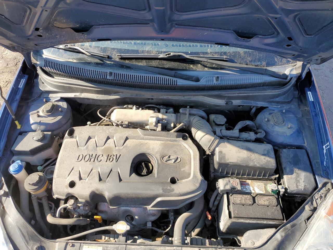 2008 Hyundai Accent VIN KMHCN46C58U278402 Copart auction photo, rear end / side damage thumbnail 13