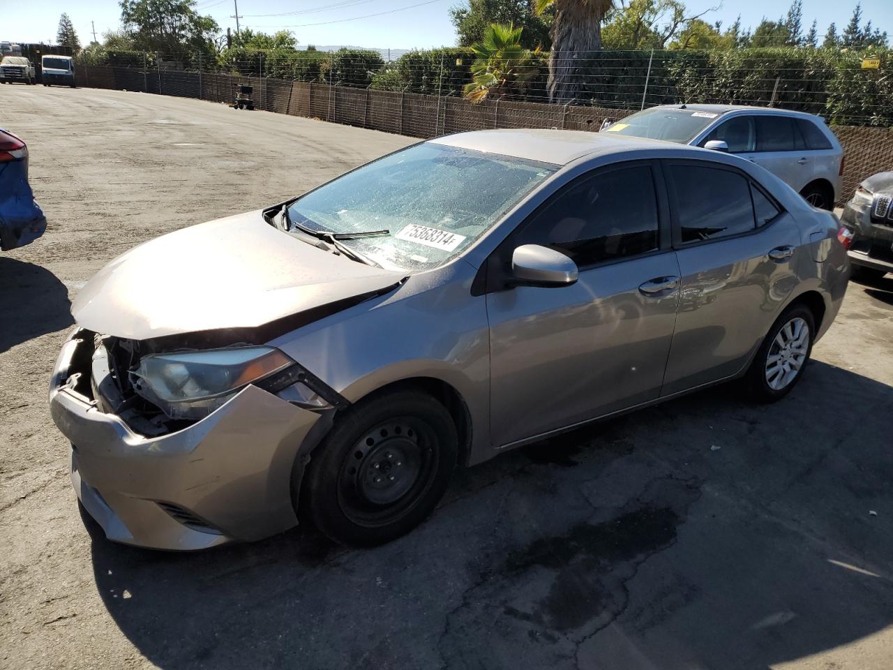 2015 Toyota Corolla VIN 5YFBURHEXFP274161