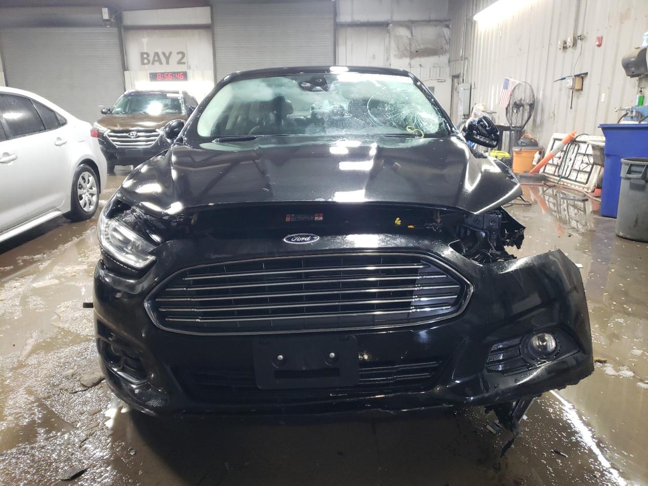 2014 Ford Fusion VIN 3FA6P0HD1ER133845 Copart auction photo, side / front end damage thumbnail 5