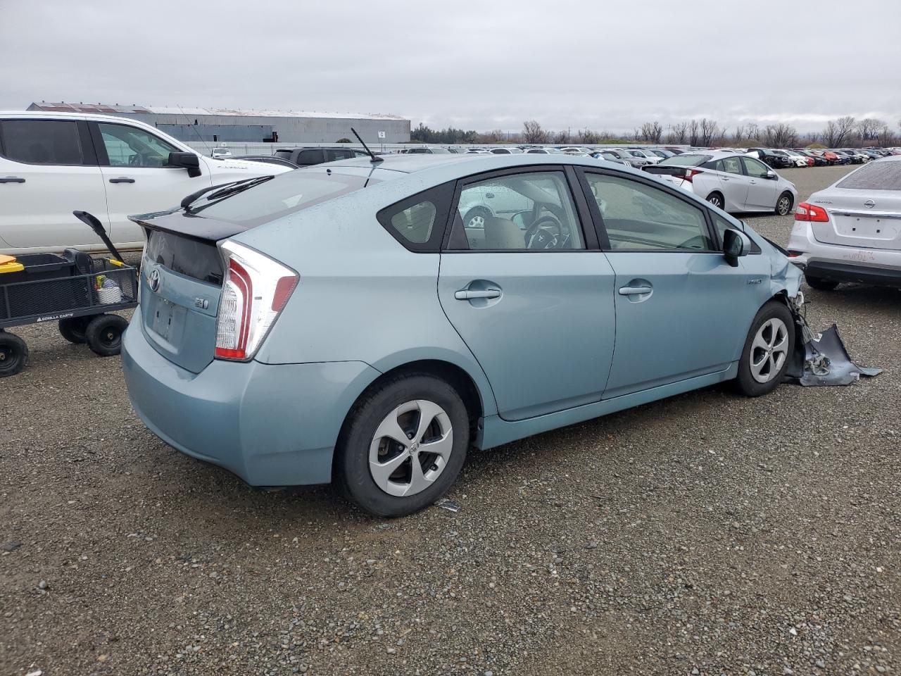 2014 Toyota Prius VIN JTDKN3DU7E1757018 Copart auction photo, front end damage thumbnail 3