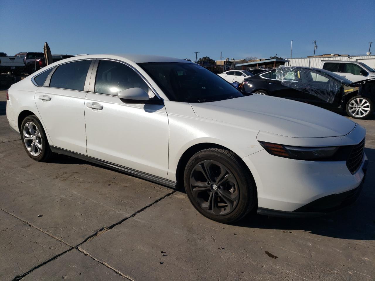 2024 Honda Accord VIN 1HGCY1F23RA052154 Copart auction photo, side damage thumbnail 4