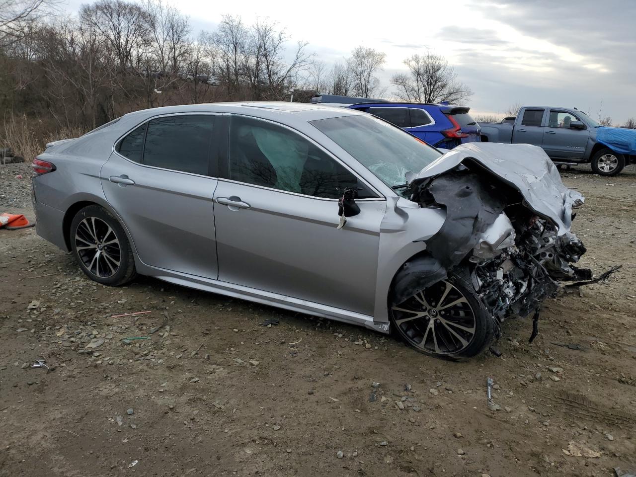 2018 Toyota Camry VIN 4T1B11HK3JU666776 Copart auction photo, front end / undercarriage damage thumbnail 4