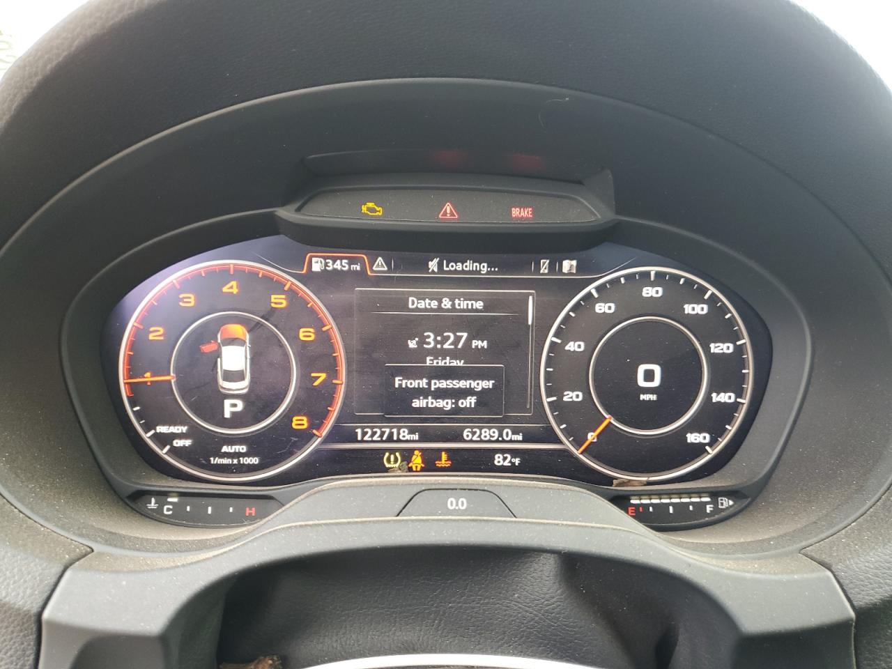 2018 Audi A3 VIN WAUJ8GFF7J1022846 Copart auction photo, front end / side damage thumbnail 9