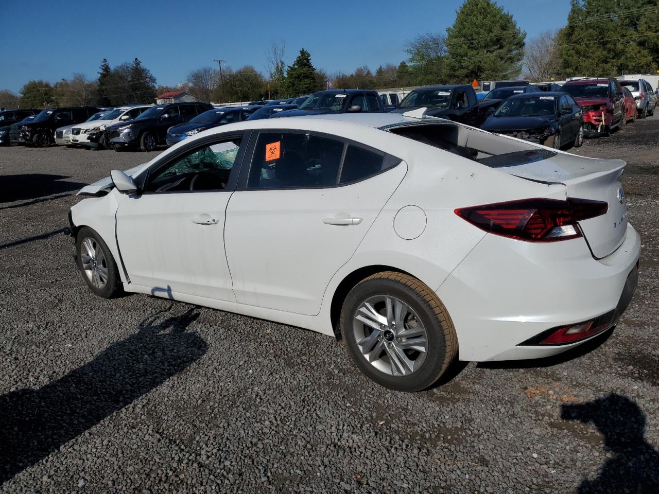 2020 Hyundai Elantra VIN 5NPD84LF9LH605126 Copart auction photo, all over damage thumbnail 2