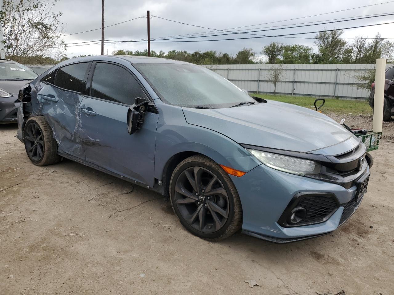 2018 Honda Civic VIN SHHFK7H93JU225093 Copart auction photo, side / minor dent/scratches damage thumbnail 4