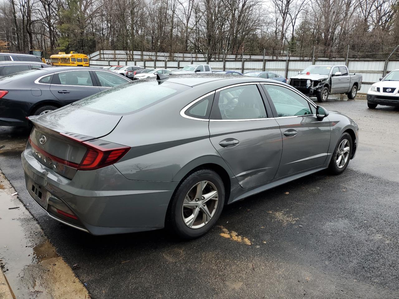 2021 Hyundai Sonata VIN 5NPEG4JA3MH115409 Copart auction photo, rear end damage thumbnail 3