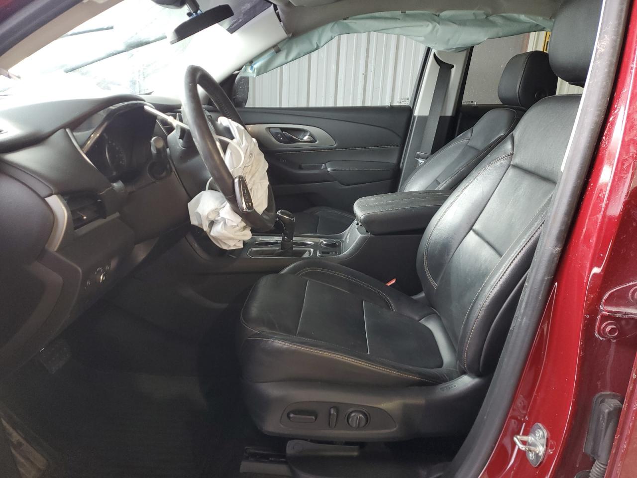 2020 Chevrolet Traverse VIN 1GNEVHKWXLJ321380 Copart auction photo, front end / side damage thumbnail 7