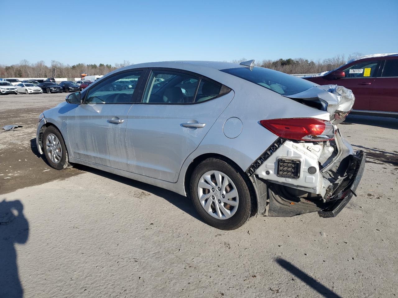 2017 Hyundai Elantra VIN 5NPD74LF9HH088212 Copart auction photo, rear end / front end damage thumbnail 2