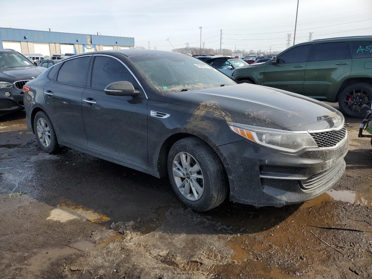 2017 KIA Optima VIN KNAGT4L30H5159955 Copart auction photo, side / vandalism damage thumbnail 4