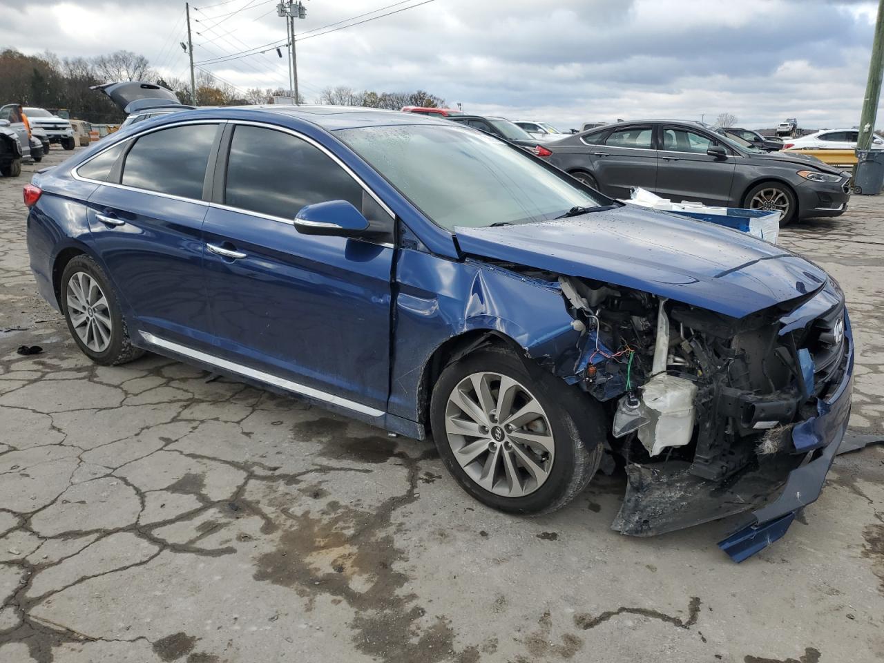 2016 Hyundai Sonata VIN 5NPE34AF5GH336487 Copart auction photo, front end damage thumbnail 4
