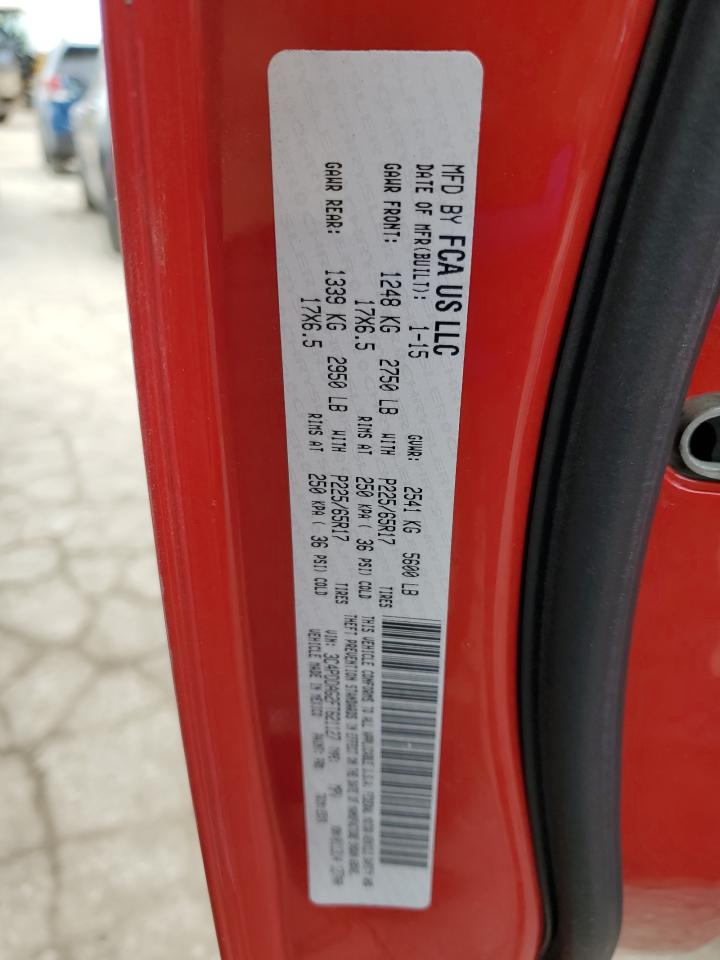 2015 Dodge Journey VIN 3C4PDDAG2FT621127 Copart auction photo, mechanical damage thumbnail 13