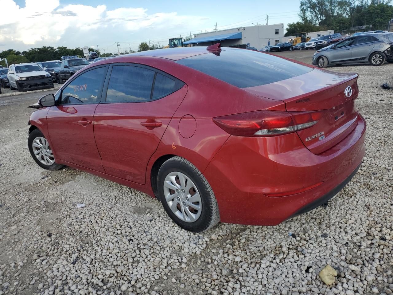 2017 Hyundai Elantra VIN 5NPD74LF7HH120574 Copart auction photo, front end damage thumbnail 2