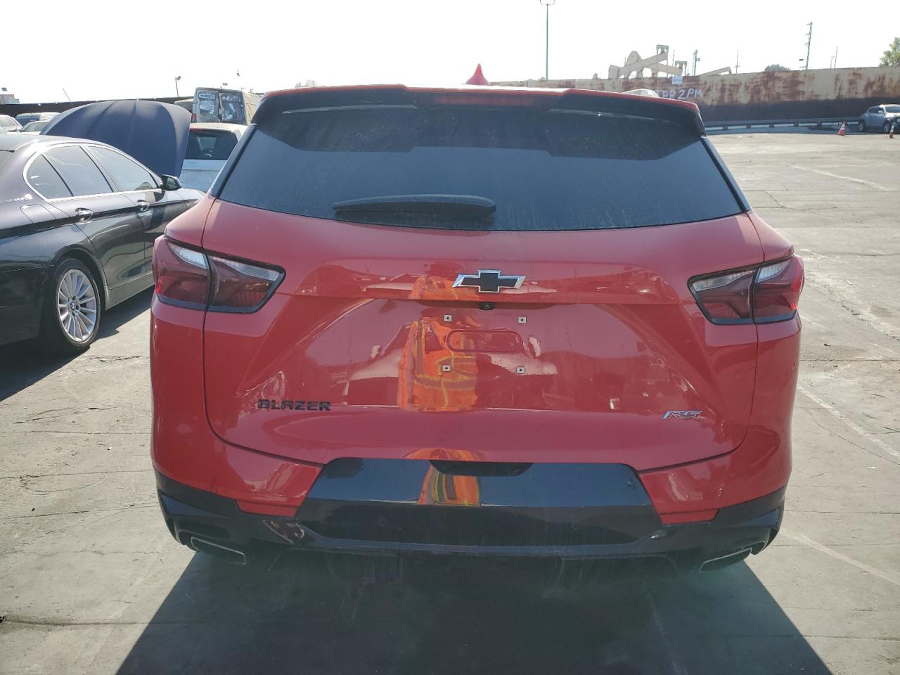 2021 Chevrolet Blazer VIN 3GNKBERS2MS548351 Copart auction photo, burn damage thumbnail 6