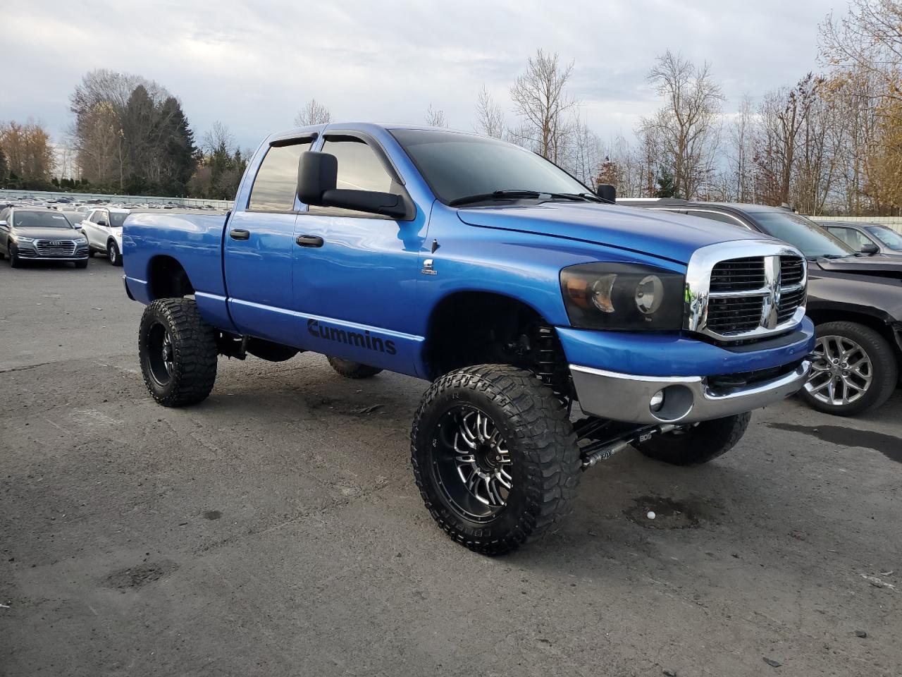 2007 Dodge RAM VIN 1D7KS28C87J566382 Copart auction photo, side / front end damage thumbnail 4