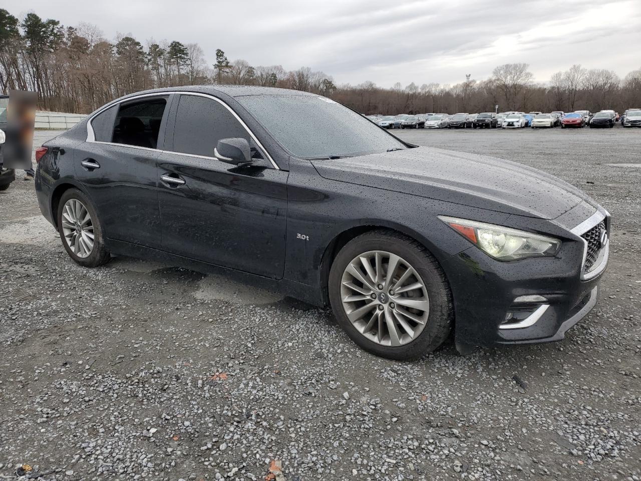 2018 Infiniti Q50 VIN JN1EV7AR6JM442839 Copart auction photo, vandalism damage thumbnail 4