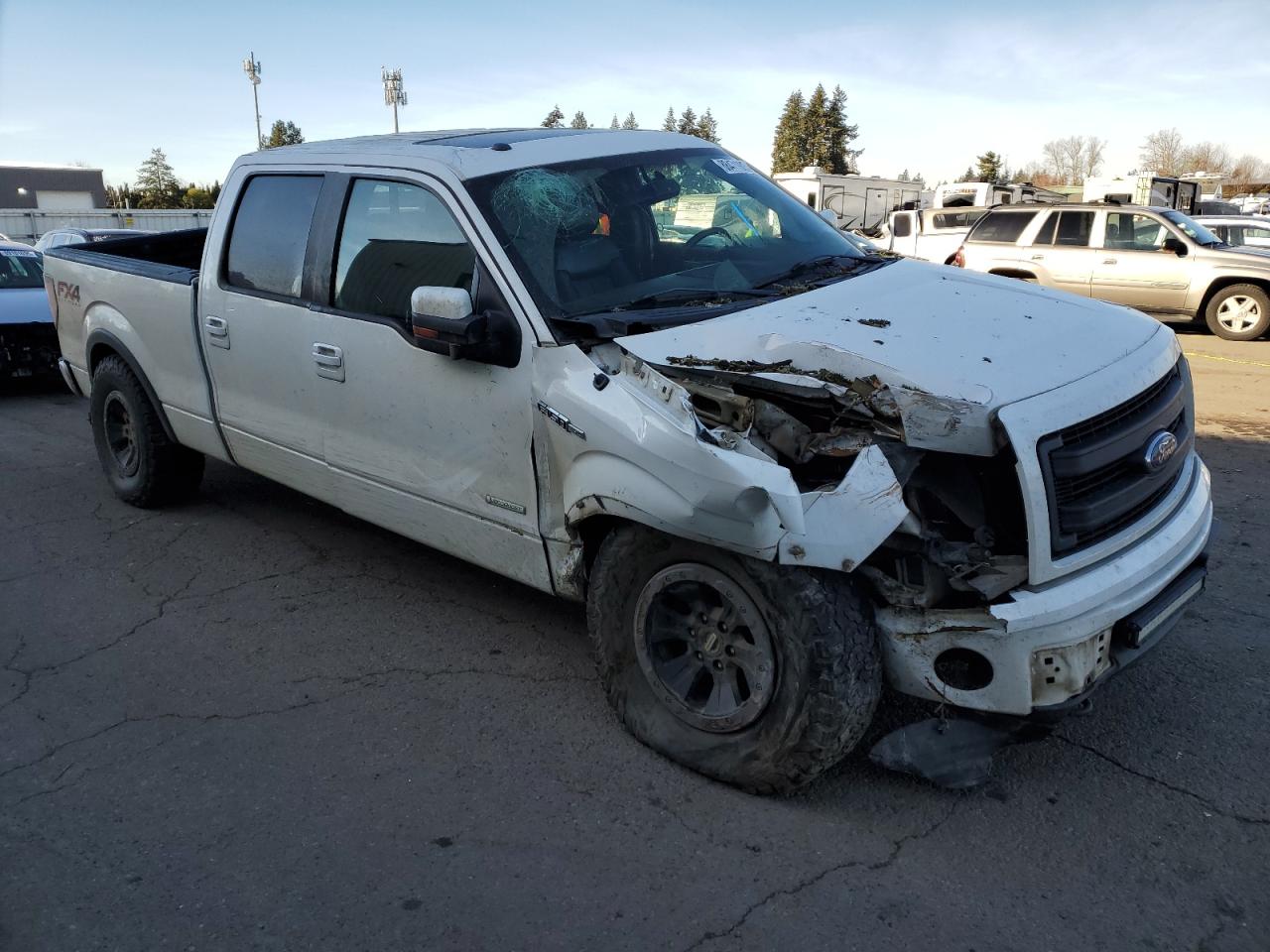 2013 Ford F-150 VIN 1FTFW1ET8DKF50266 Copart auction photo, front end / all over damage thumbnail 4
