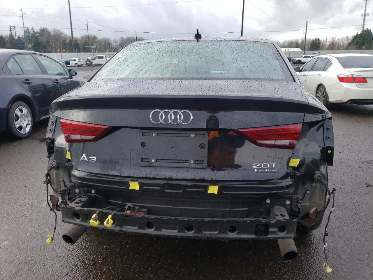 2018 Audi A3 VIN WAUJ8GFF4J1028412 Copart auction photo, side / rear end damage thumbnail 6