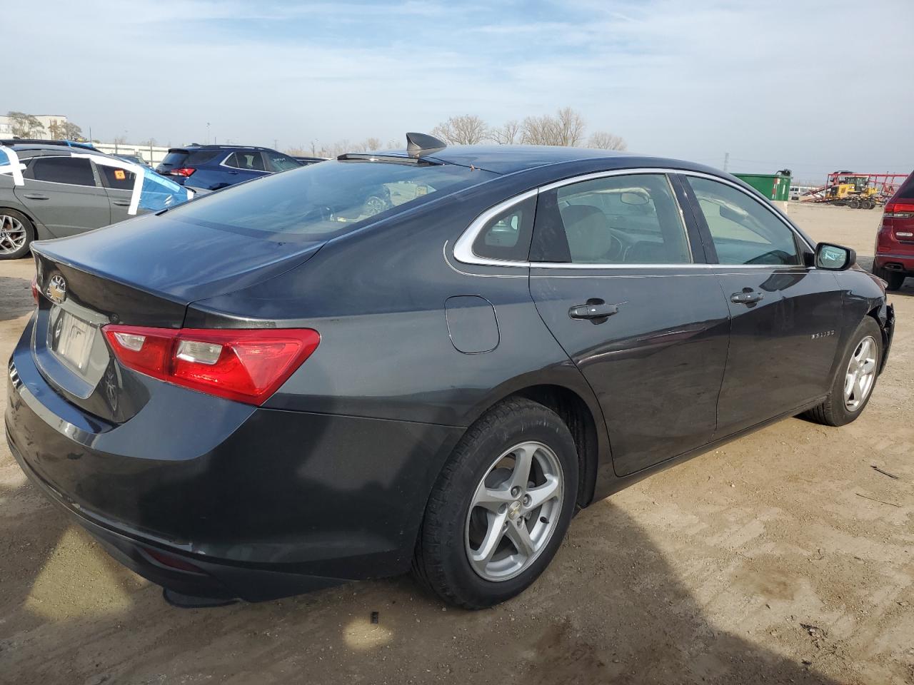 2018 Chevrolet Malibu VIN 1G1ZB5ST0JF106820 Copart auction photo, front end / side damage thumbnail 3