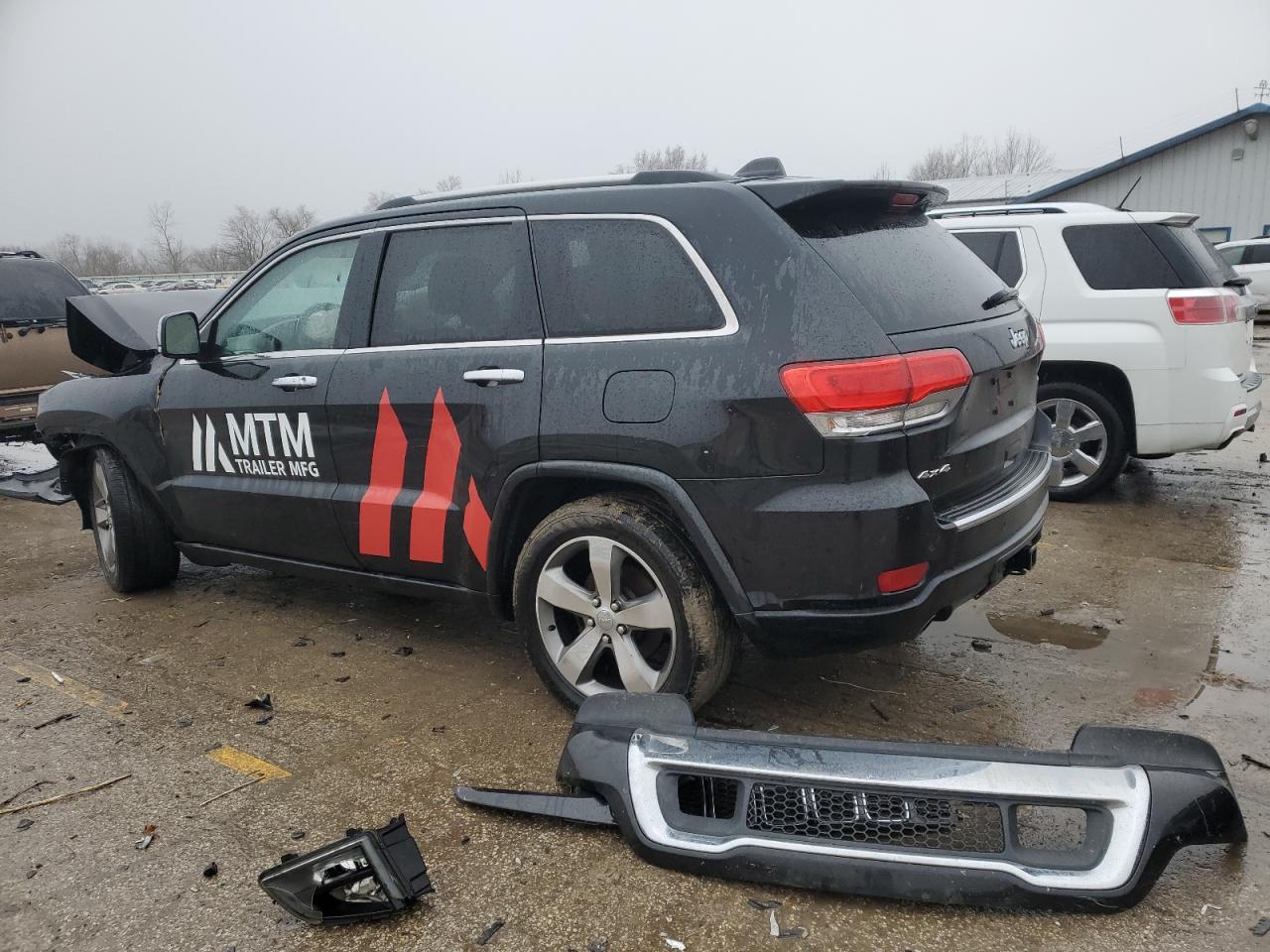 2014 Jeep Grand Cherokee VIN 1C4RJFCG0EC448860 Copart auction photo, front end damage thumbnail 2