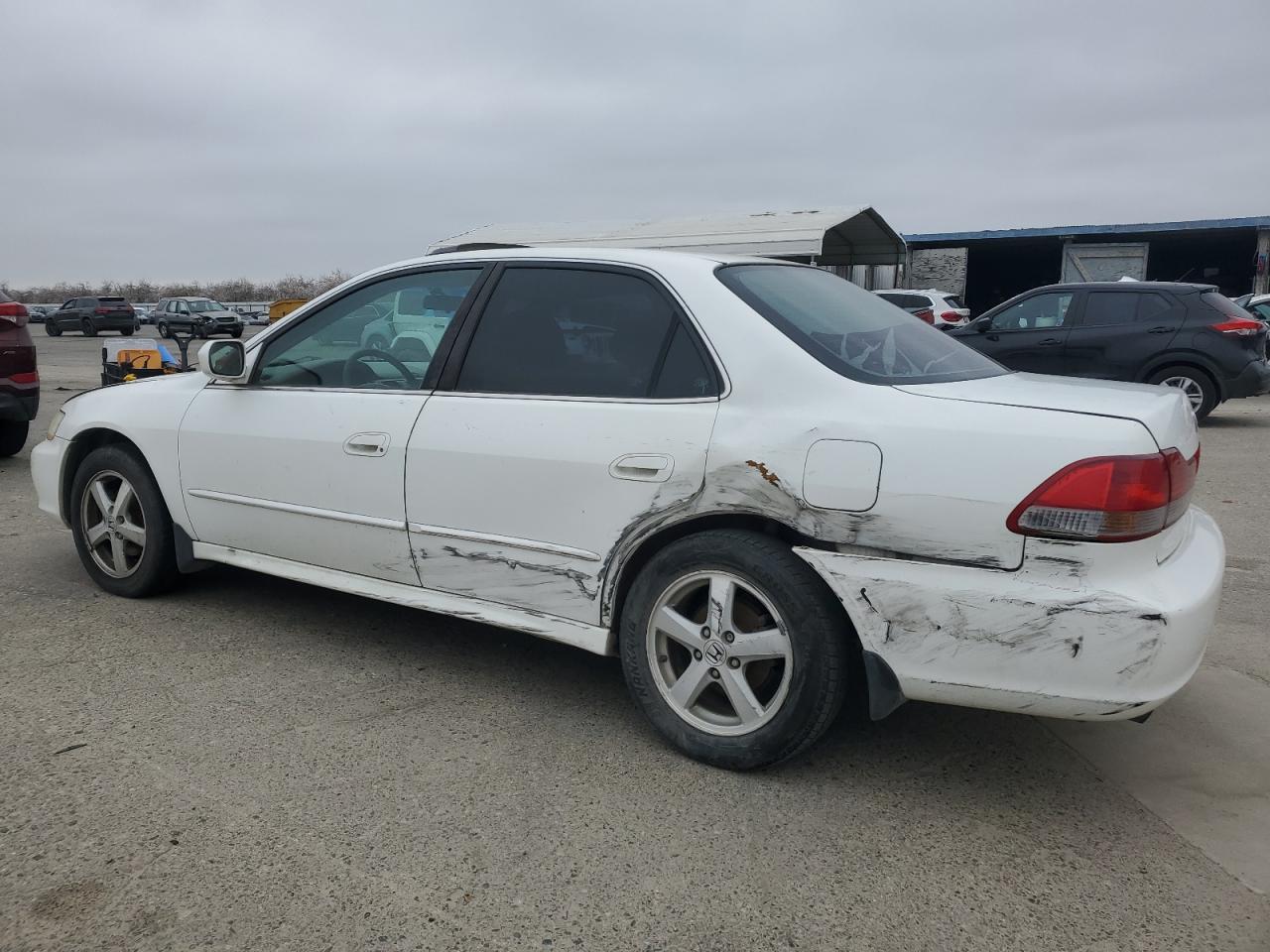 2001 Honda Accord VIN 1HGCG16591A070367 Copart auction photo, side / rear end damage thumbnail 2