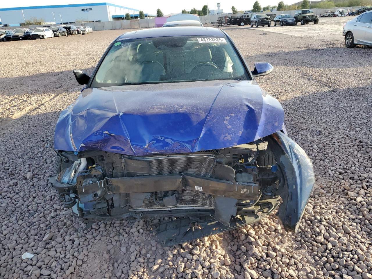 2023 Hyundai Elantra VIN KMHLP4AG9PU381549 Copart auction photo, front end / side damage thumbnail 5