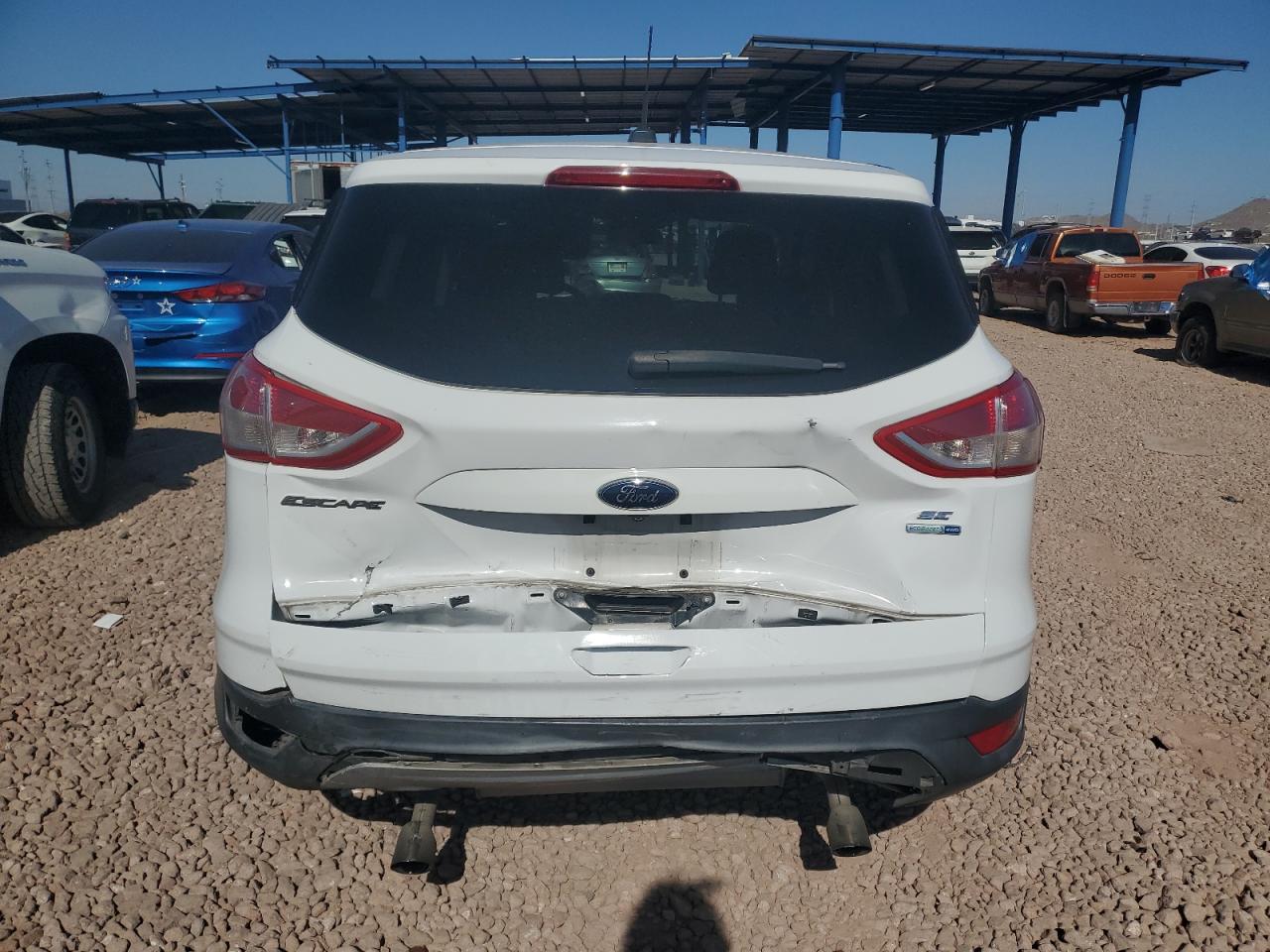 2015 Ford Escape VIN 1FMCU9G95FUB82219 Copart auction photo, rear end damage thumbnail 6