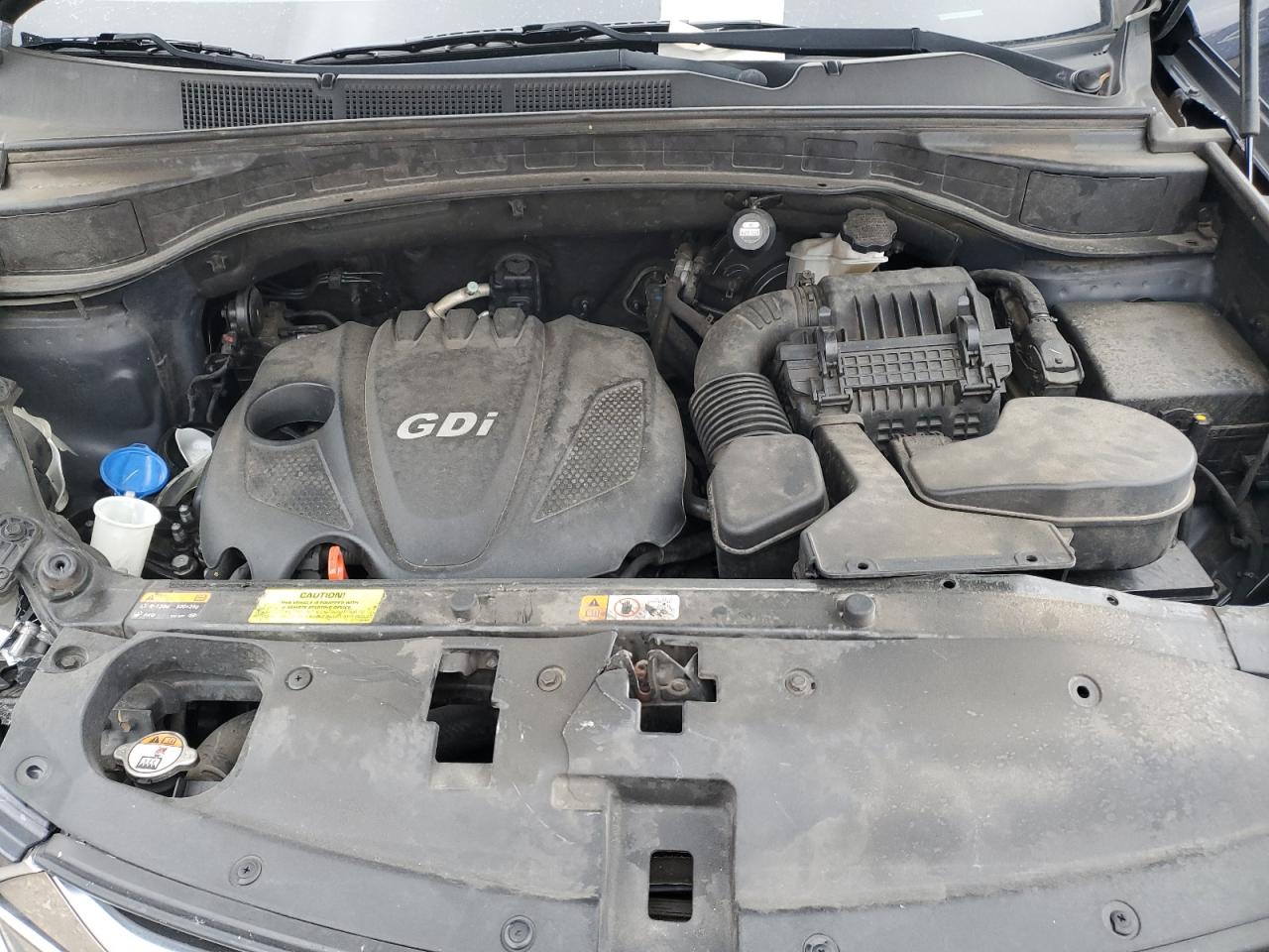 2015 Hyundai Santa Fe VIN 5XYZU3LB2FG239529 Copart auction photo, front end damage thumbnail 12