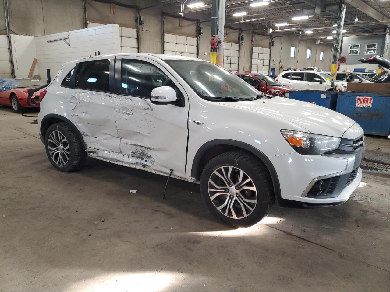 2018 Mitsubishi Outlander VIN JA4AR3AUXJU017115 Copart auction photo, all over damage thumbnail 4
