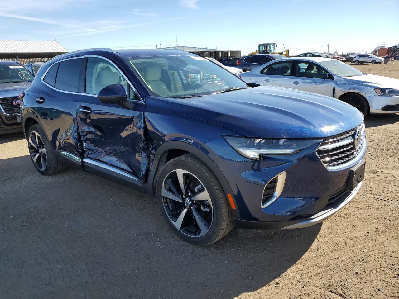 2022 Buick Envision VIN LRBFZPR44ND015551 Copart auction photo, side damage thumbnail 4