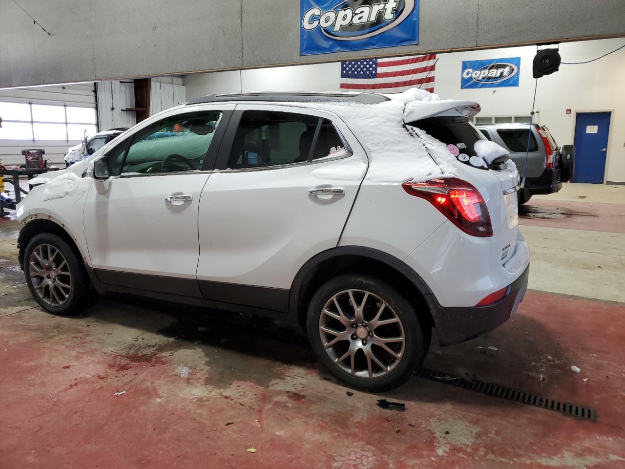 2017 Buick Encore VIN KL4CJ2SB3HB223843 Copart auction photo, front end damage thumbnail 2