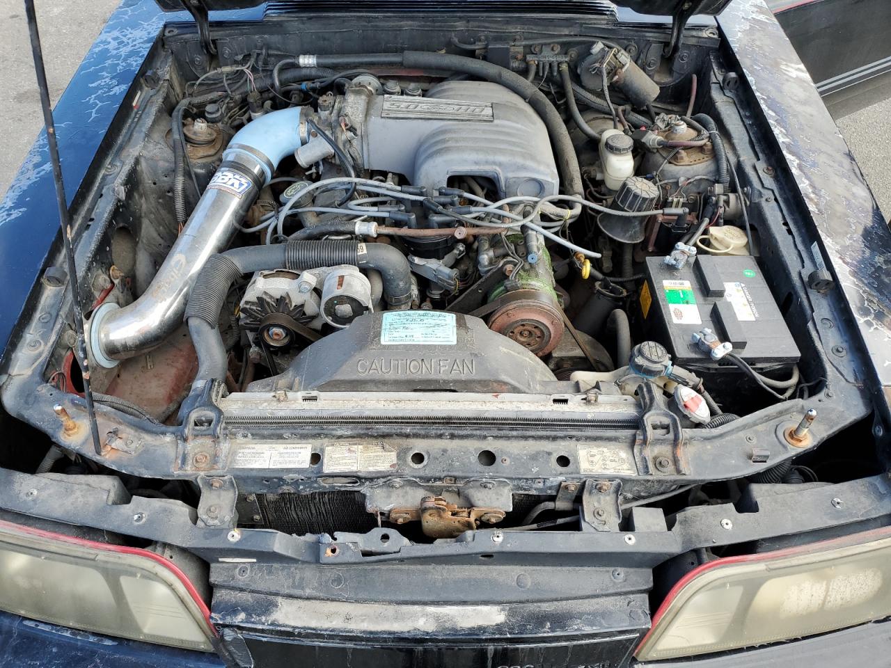 1987 Ford Mustang VIN 1FABP40E4HF227990 Copart auction photo, water/flood damage thumbnail 11