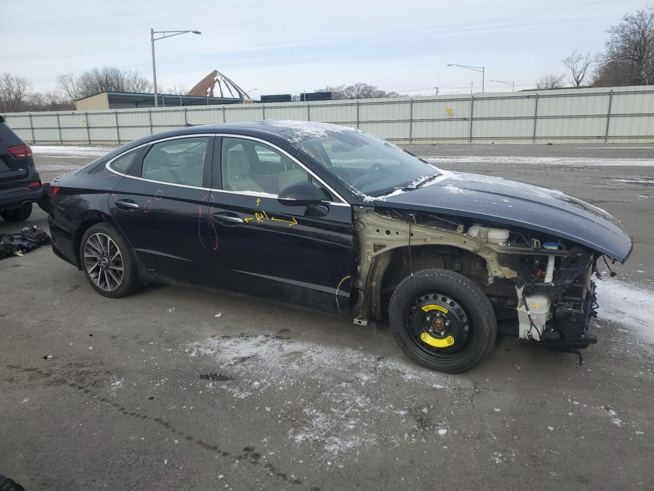 2022 Hyundai Sonata VIN KMHL34J25NA180116 Copart auction photo, front end damage thumbnail 4