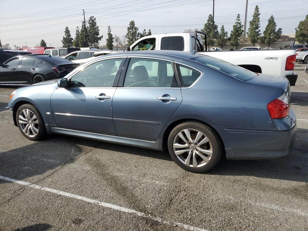 2008 Infiniti M VIN JNKAY01E68M601326 Copart auction photo, front end / side damage thumbnail 2