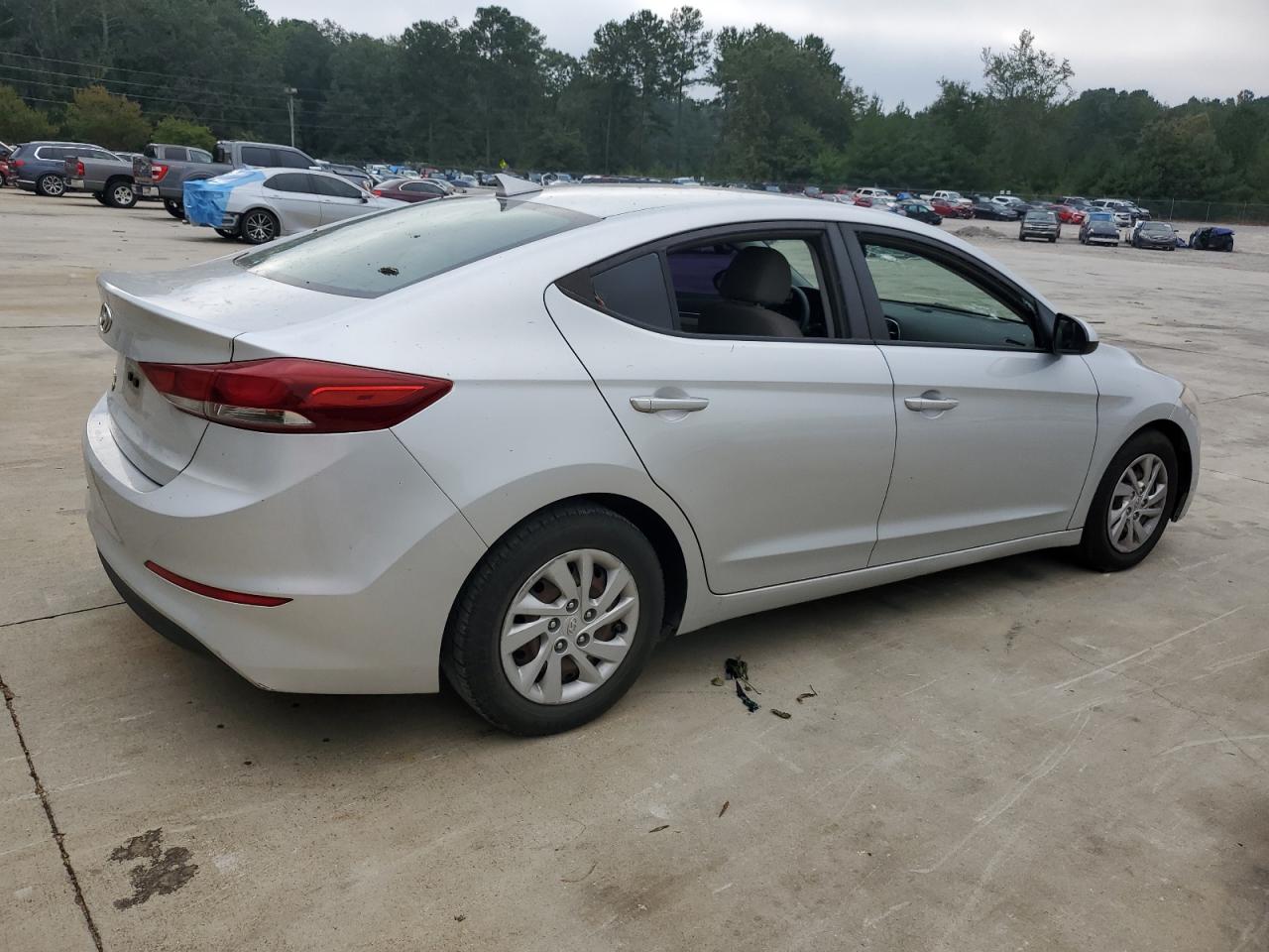 2017 Hyundai Elantra VIN 5NPD74LF2HH112303 Copart auction photo, vandalism damage thumbnail 3