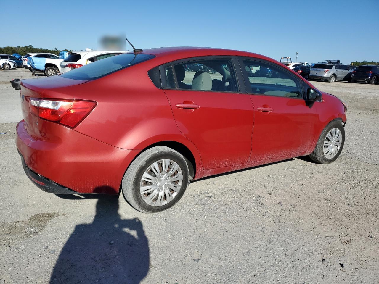 2015 KIA Rio VIN KNADM4A33F6469768 Copart auction photo, front end / rear end damage thumbnail 3