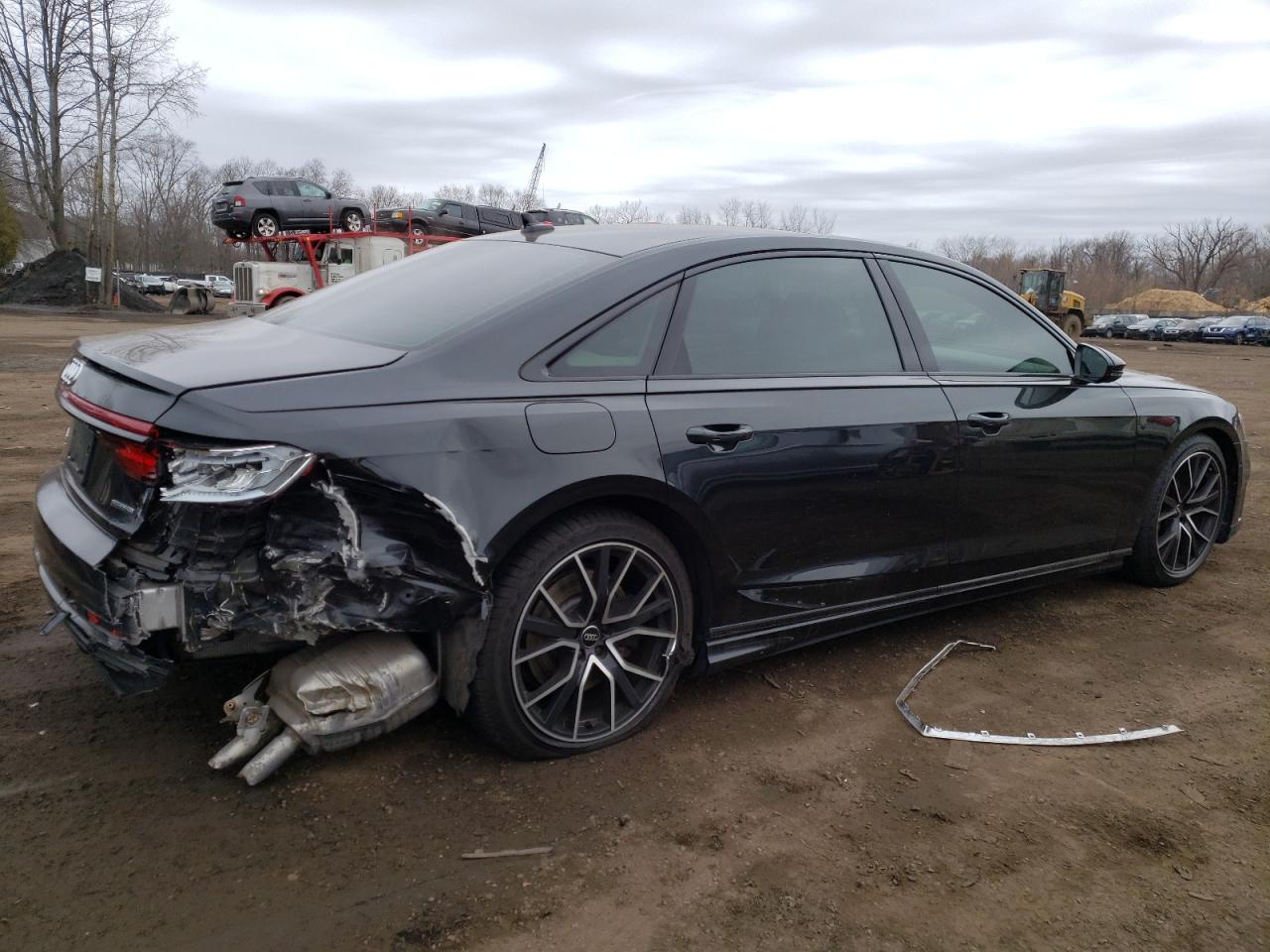 2020 Audi A8 VIN WAU8EAF85LN013807 Copart auction photo, rear end / minor dent/scratches damage thumbnail 3