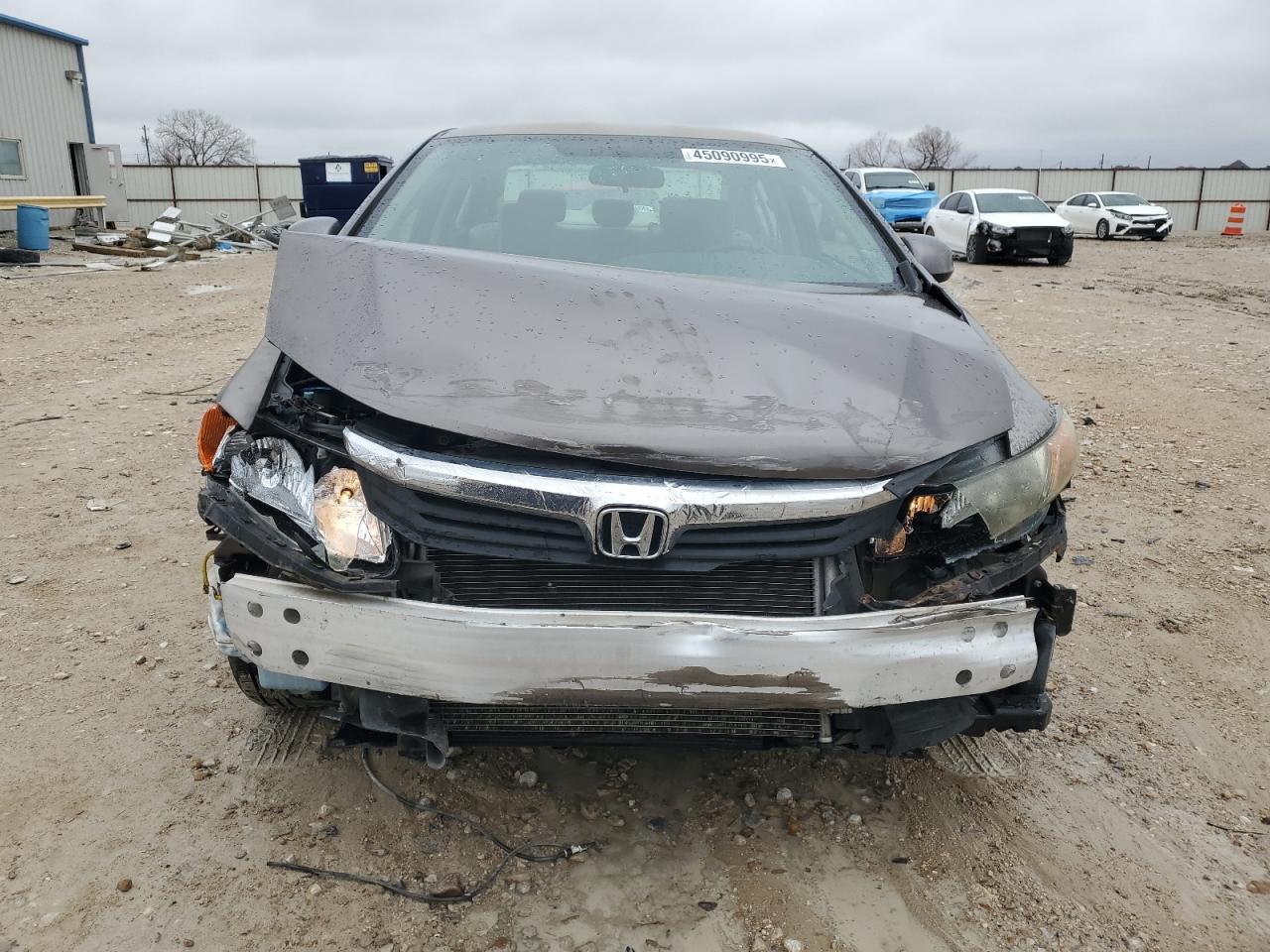 2012 Honda Civic VIN 2HGFB2F53CH540043 Copart auction photo, front end / side damage thumbnail 5