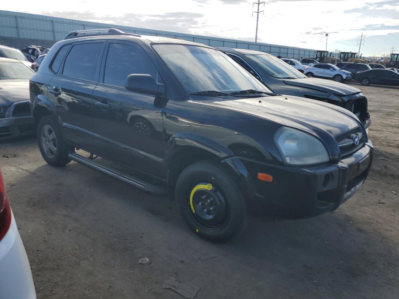 2008 Hyundai Tucson VIN KM8JM12BX8U913152 Copart auction photo, front end damage thumbnail 4