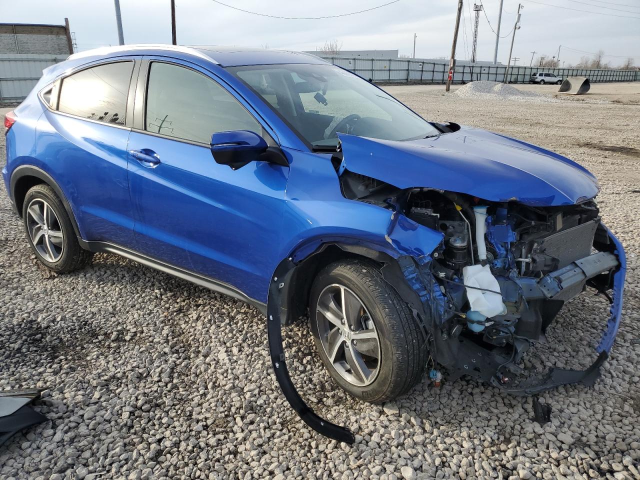 2021 Honda HR-V VIN 3CZRU6H53MM733865 Copart auction photo, front end damage thumbnail 3