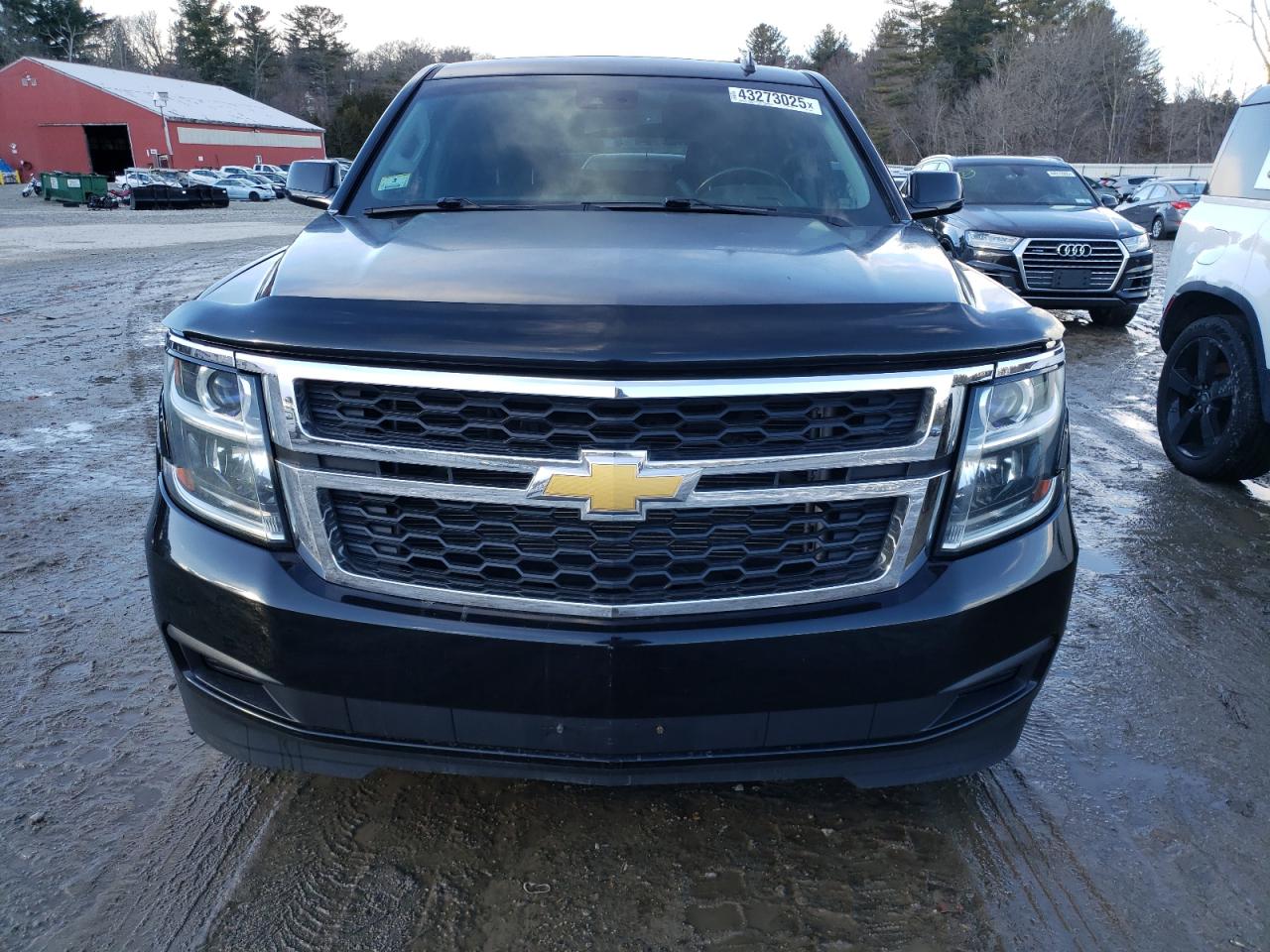 2015 Chevrolet Tahoe VIN 1GNSKBKC9FR245302 Copart auction photo, side / front end damage thumbnail 5