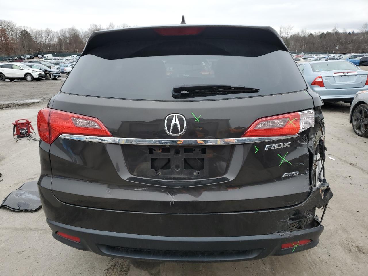 2015 Acura RDX VIN 5J8TB4H54FL029931 Copart auction photo, all over damage thumbnail 6