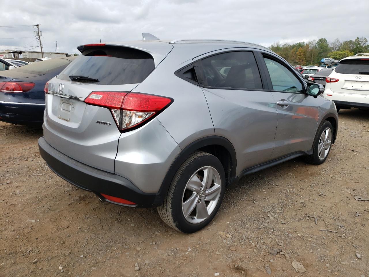 2019 Honda HR-V VIN 3CZRU6H57KM715320 Copart auction photo, side damage thumbnail 3