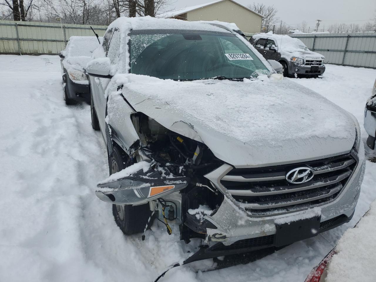 2018 Hyundai Tucson VIN KM8J3CA42JU706553 Copart auction photo, front end damage thumbnail 5