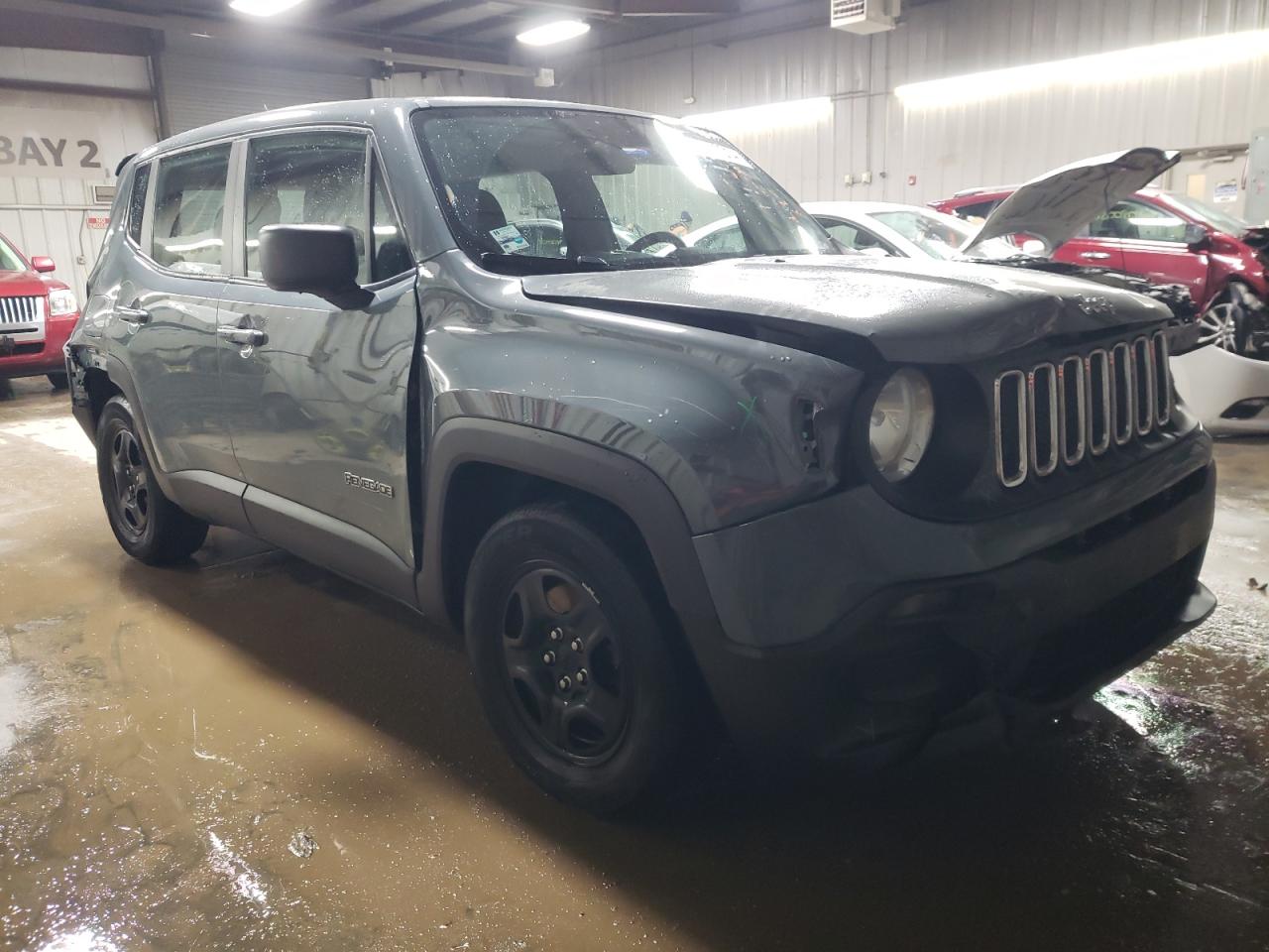 2017 Jeep Renegade VIN ZACCJAAB6HPE92037 Copart auction photo, front end / rear end damage thumbnail 4