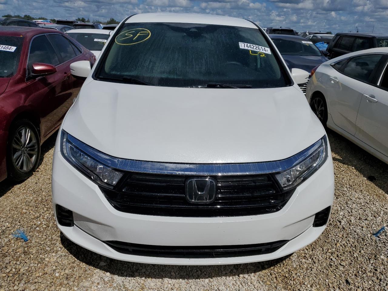 2021 Honda Odyssey VIN 5FNRL6H56MB013621 Copart auction photo, water/flood damage thumbnail 5